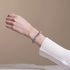 Violet Wintergreen | .925 Sterling Silver | Firefly Glass Bracelet